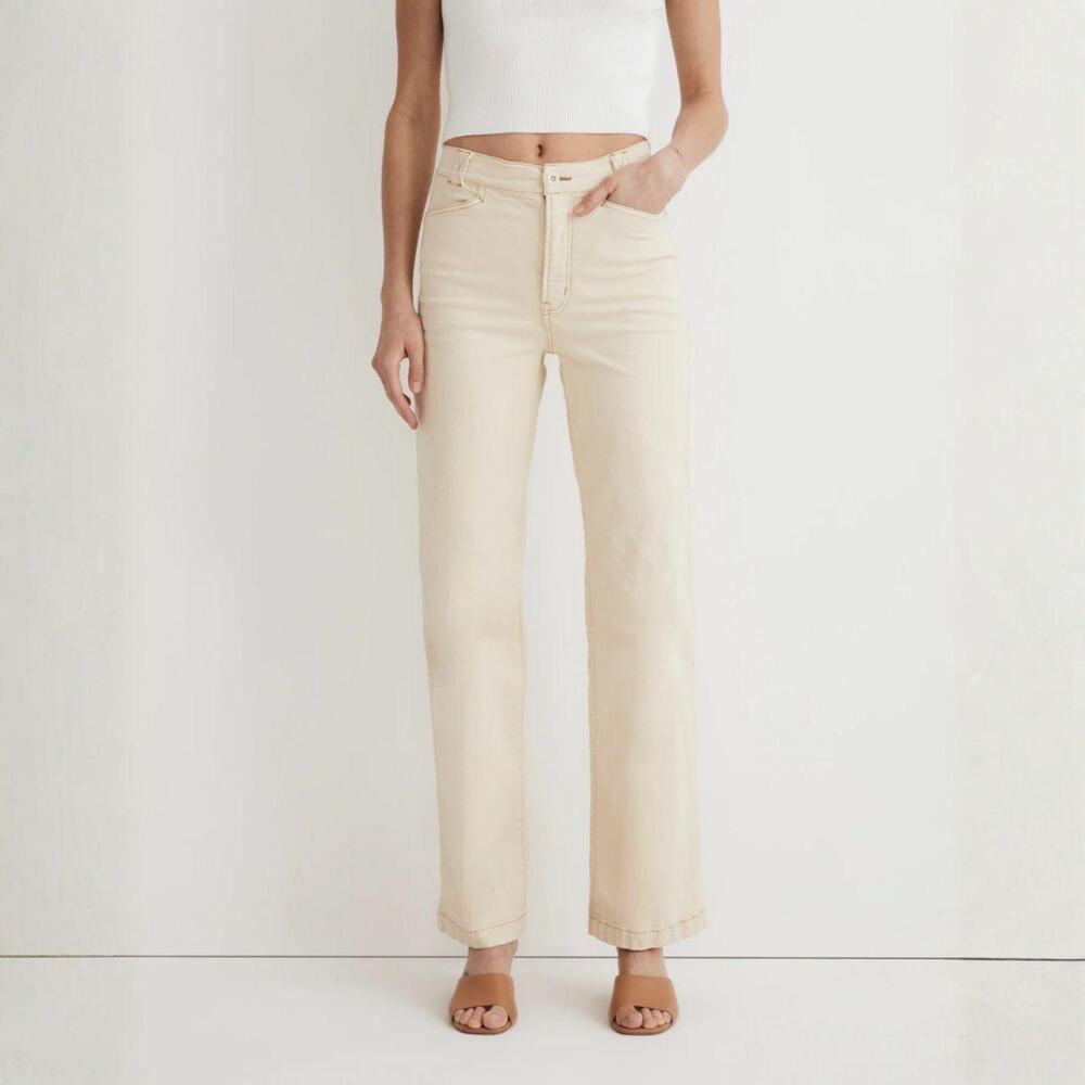 Madewell The Emmett Wide-Leg Canvas Pant Garment-Dyed Edition - Size 29 - NWOT